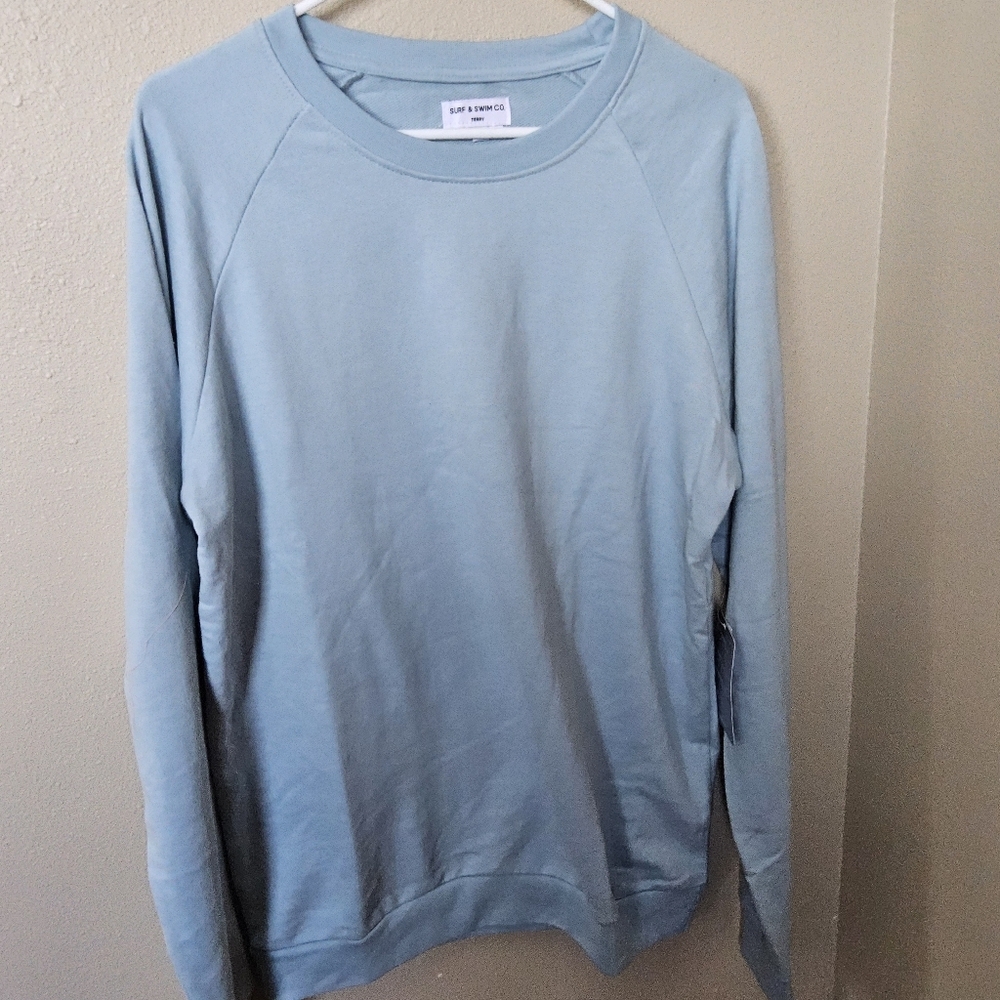 surf & swim Co light Blue terry Sweatshirt